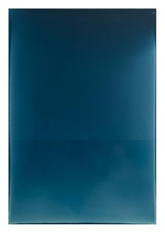 Weather One - Tinted Polymer Painting Floating Panel Dark Indigo Teal Blue, 2022