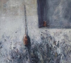 Close to the Boundary: Still Life Oil Painting on Linen by Susan Erskine-Jones