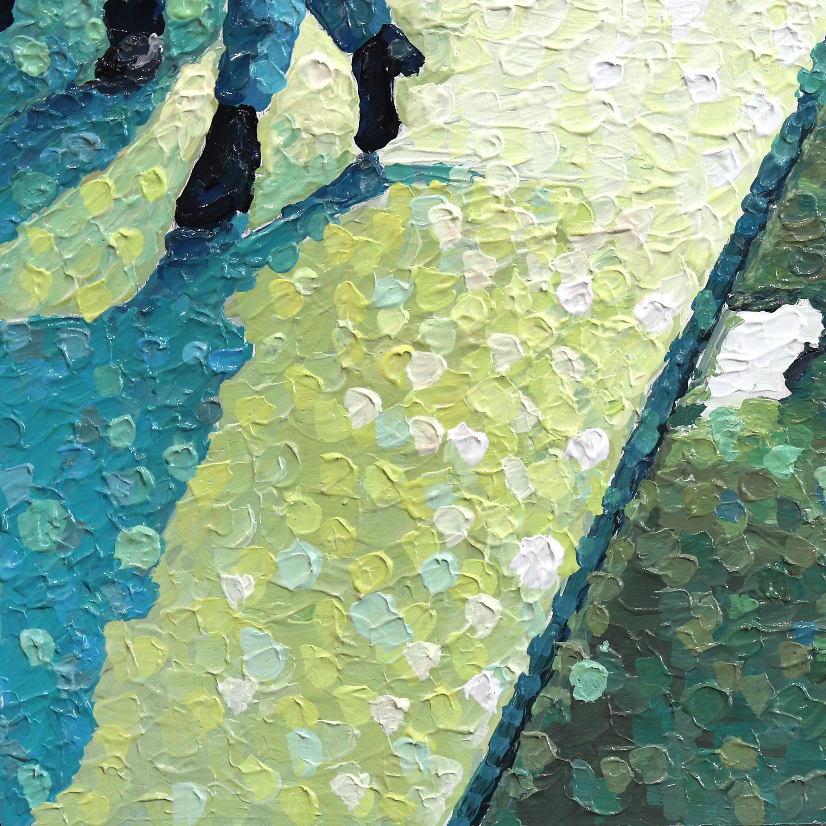 Susan Gale's work explores the nostalgia of community by highlighting the juxtaposition between the peaceful, quiet, mystery of light, and the rush of visually invoked sensation. She explores the sensibility that an image evokes through her