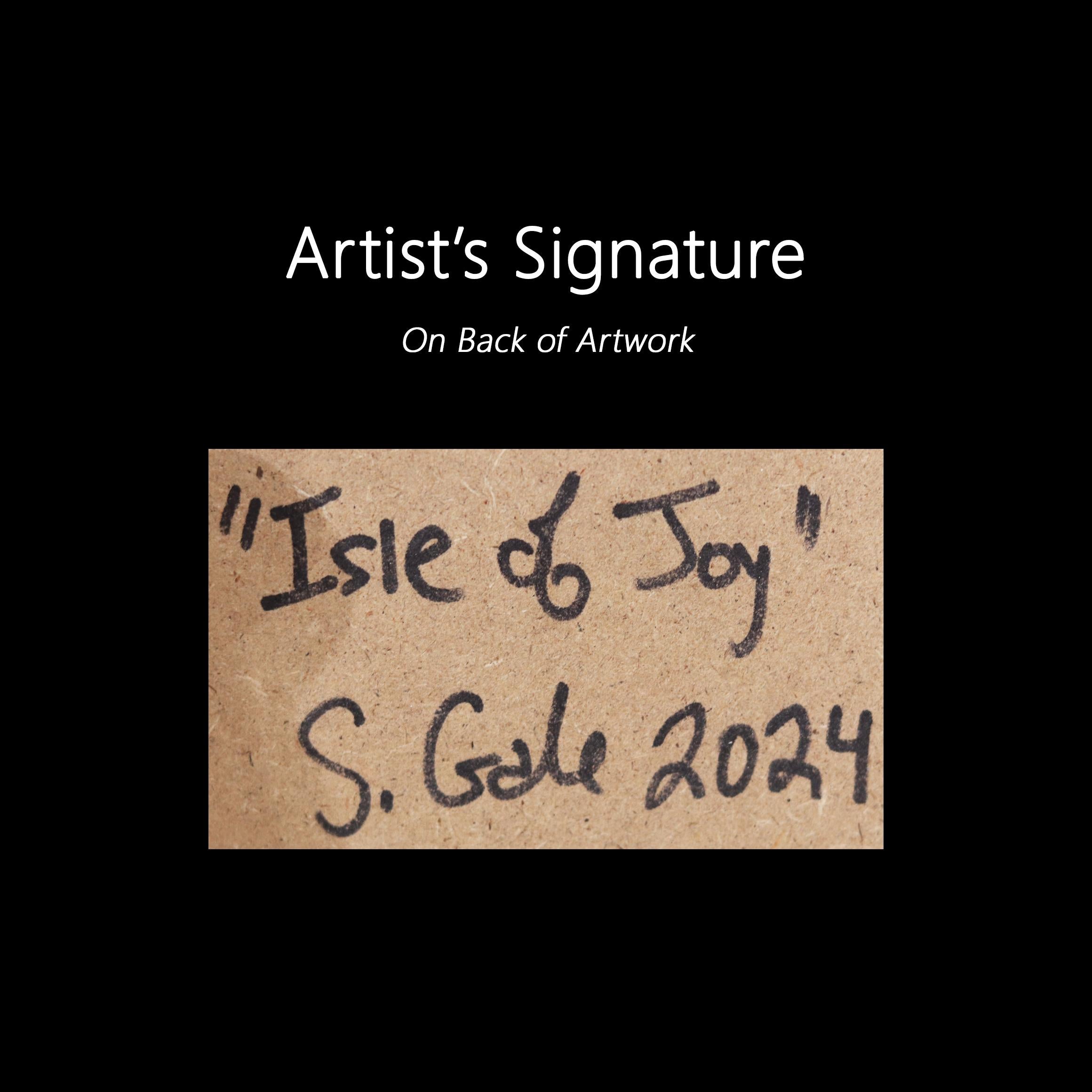 Isle of Joy - Original Pointillist Textured Artwork 5