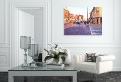 Live In Happiness - Original Pointillist Textured Artwork