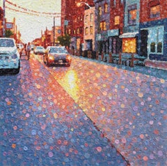 Magic Moment - Original Pointillist Textured Artwork