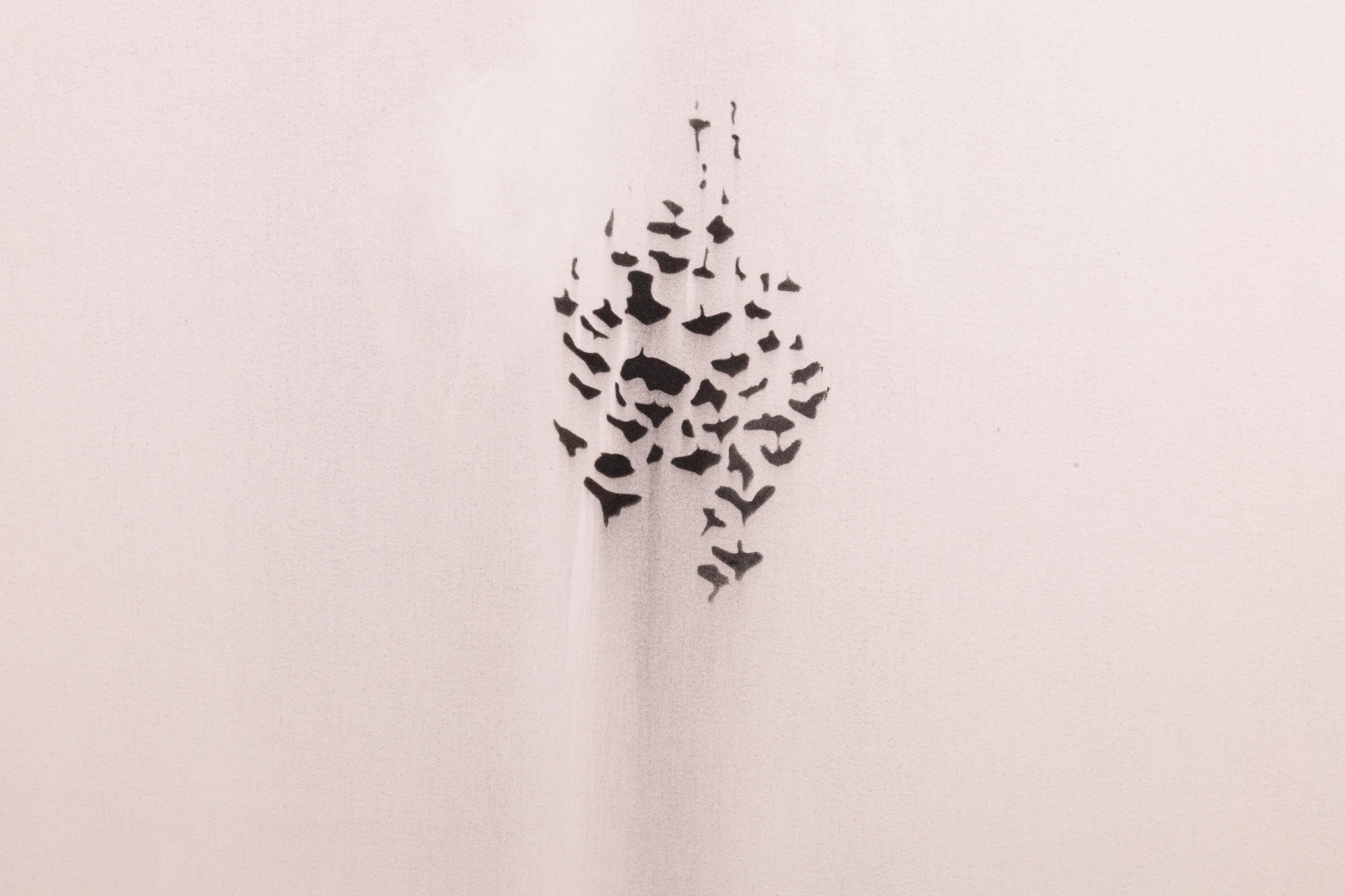 Broche sur papier « Decent of Eagles Diptyque » signée Susan Goethel Campbell en vente 1