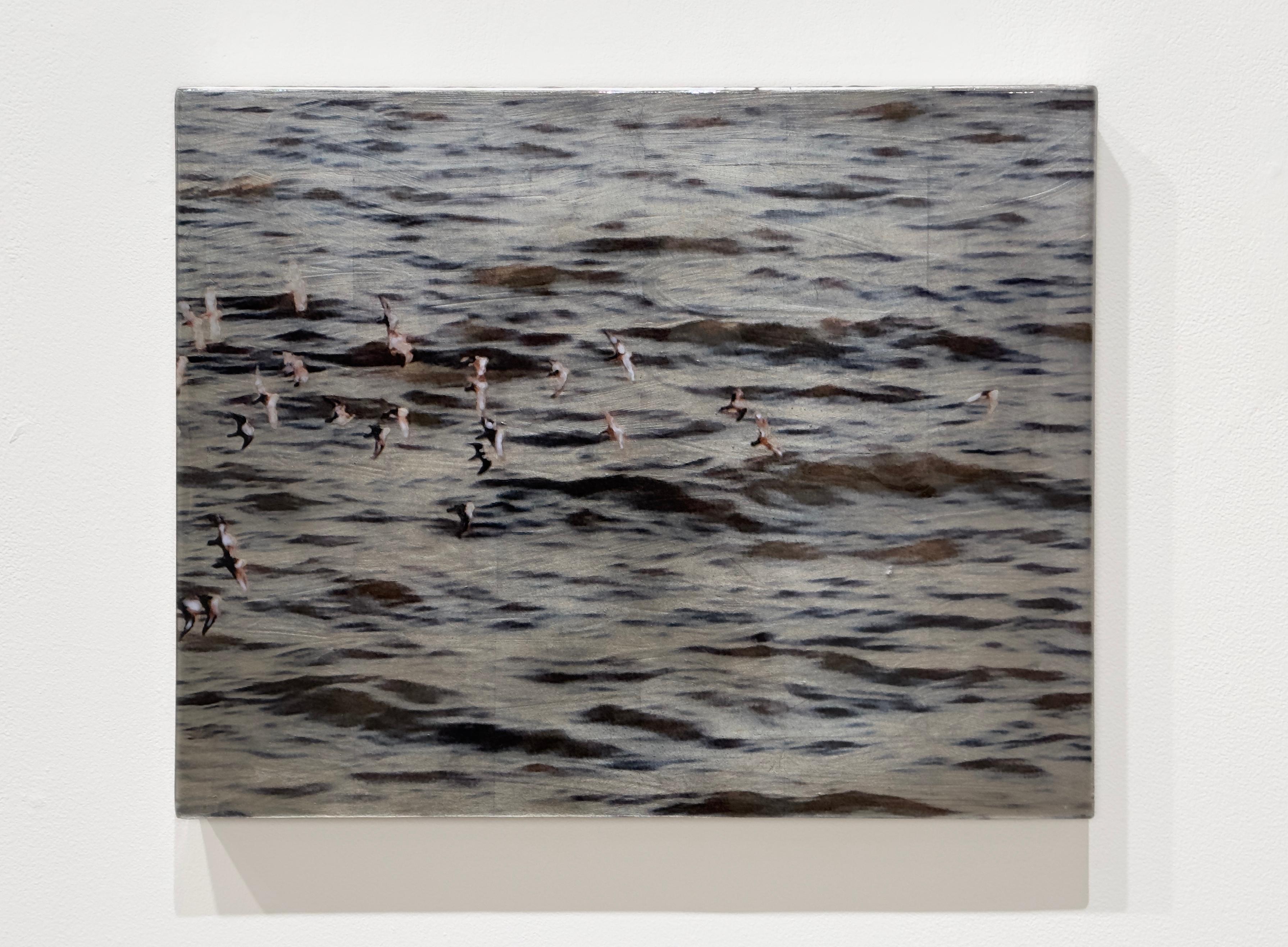 TUTTO È (Trittico) - Resina / Fotografia / Paesaggio marino / Uccelli in volo in vendita 2
