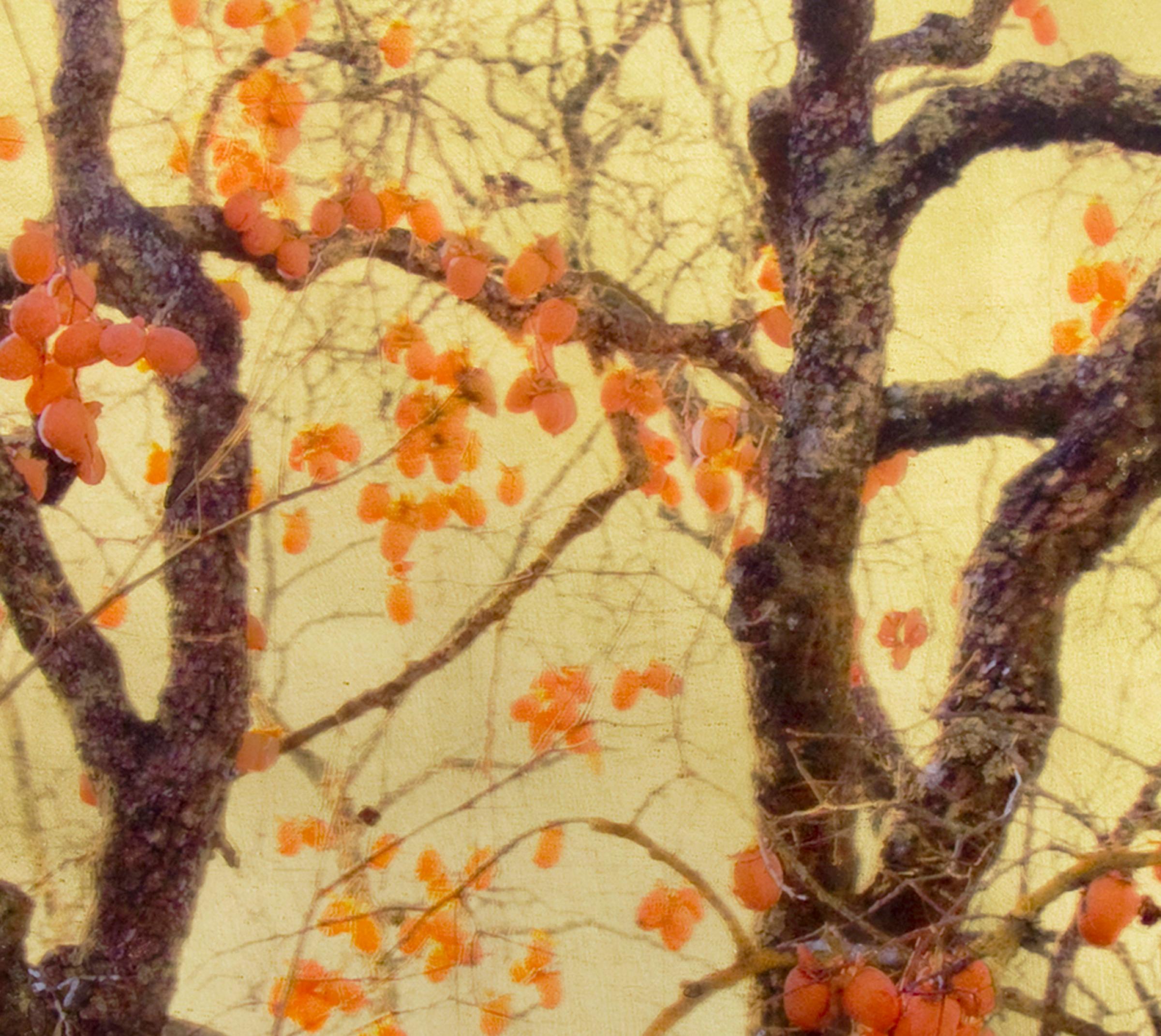 Autumn Blaze, Contemporary Realism, Resin, Nature, Tree, Orange 3