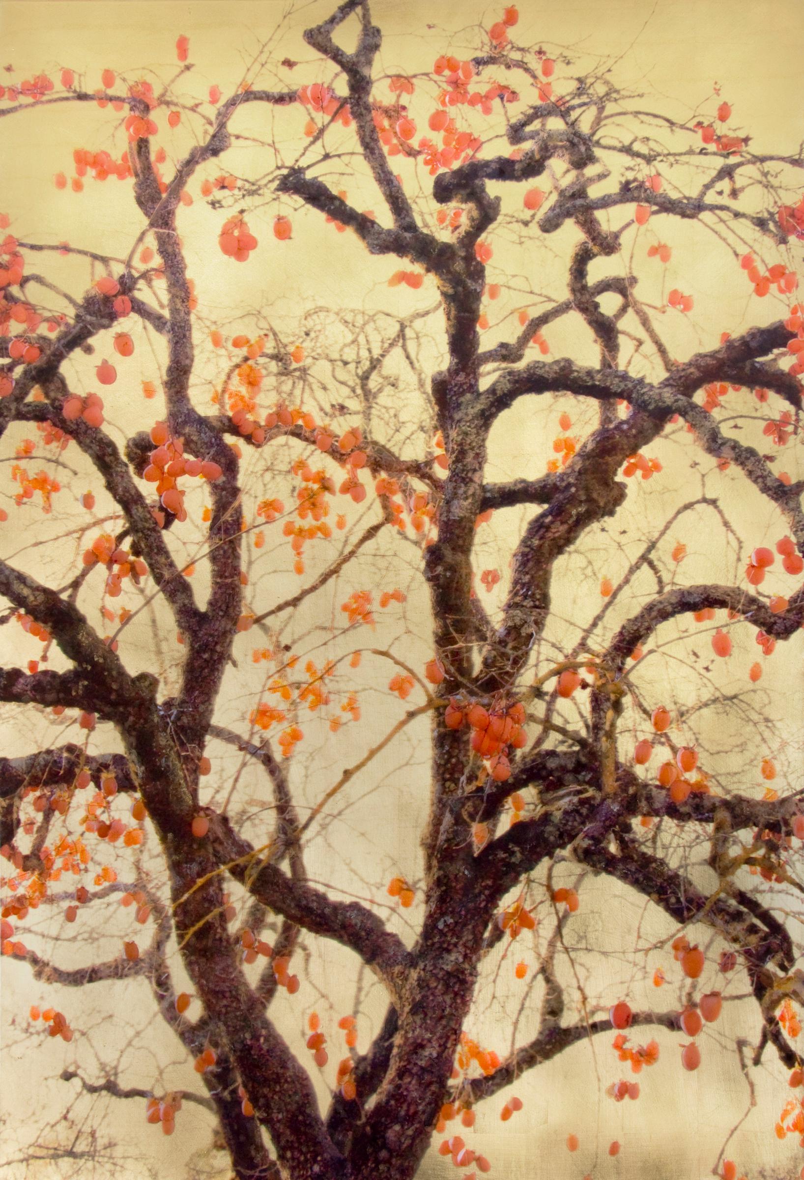 Autumn Blaze, Contemporary Realism, Resin, Nature, Tree, Orange