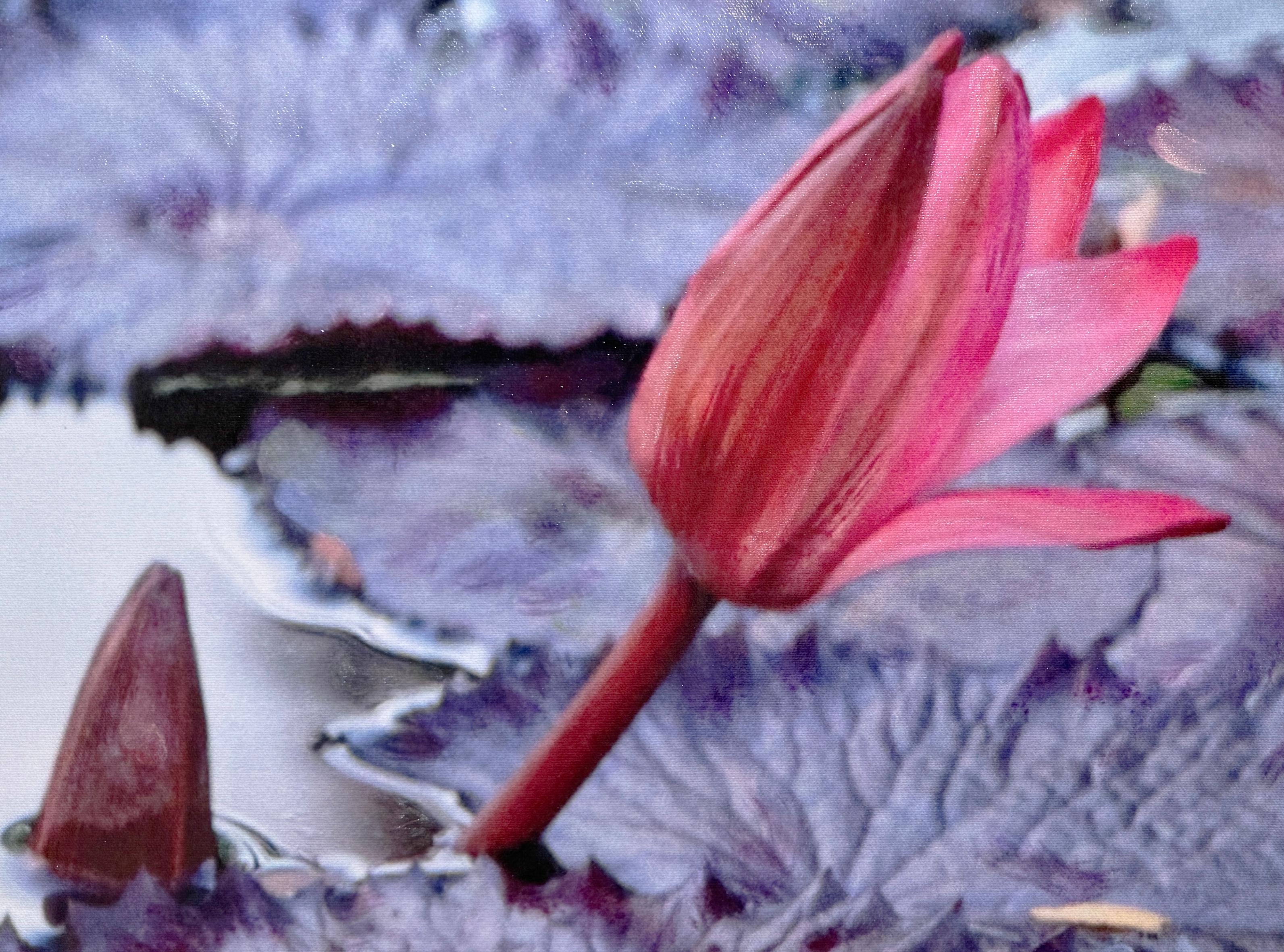 L'EAUX CALMES (STILL WATERS) - Mixed Media, Realism For Sale 3