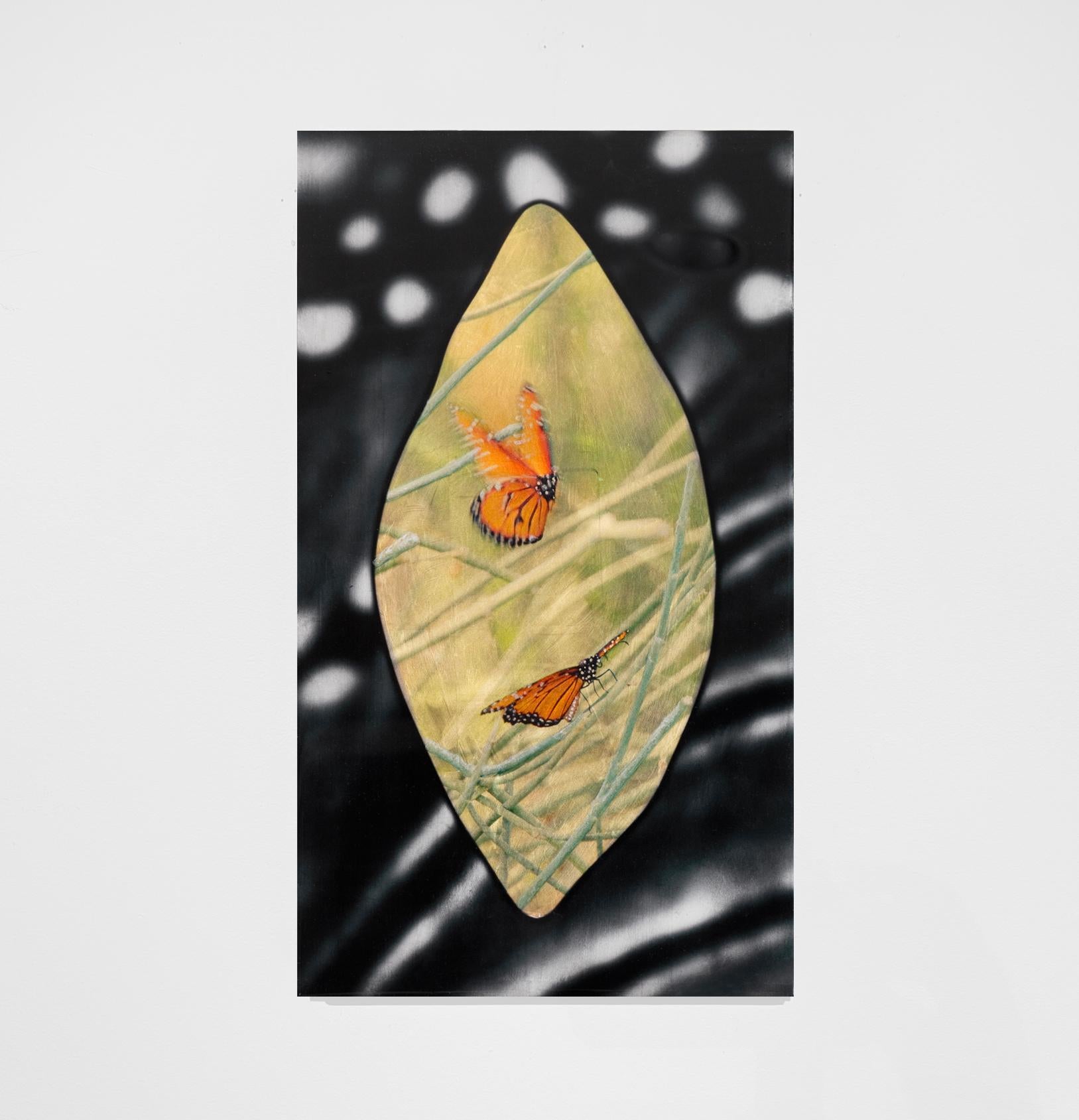 Susan Goldsmith LUCKY OMEN, photorealism, figurative, butterfly