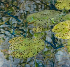 RIFLESSIONI - Ninfea / Resina / Acquerelli / Tecnica mista / Vetro
