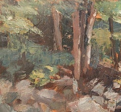 "Impressionist Study" Susan Grisell, American Forest Landscape Study, Sketch