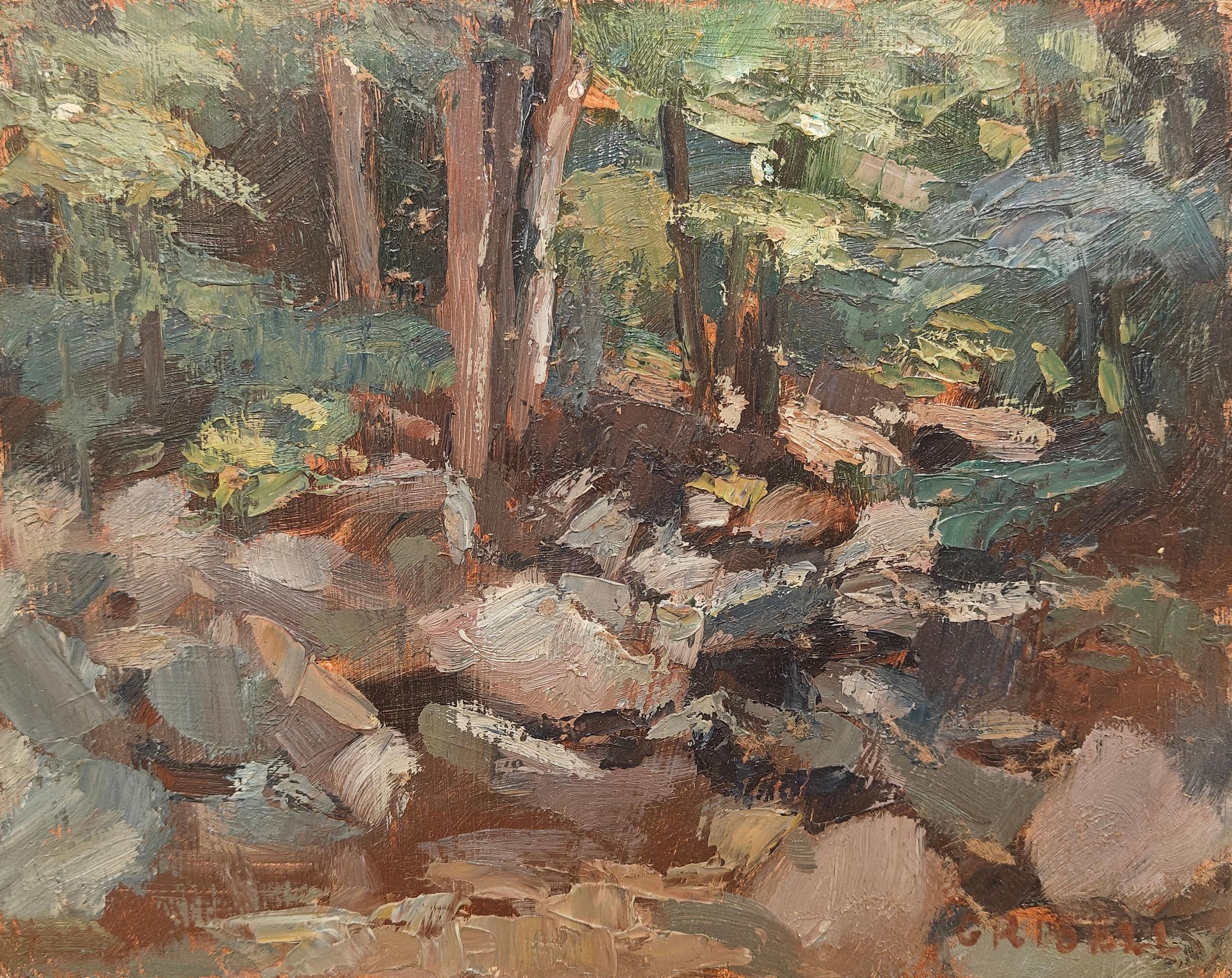 Susan Grisell
Impressionist Study, circa 1990
Signed lower right
Oil on board
7 7/8 x 10 inches


Following the guidance of her long-time teacher and mentor, the respected New England impressionist painter, Bernard Lennon, Susan Grisell developed a