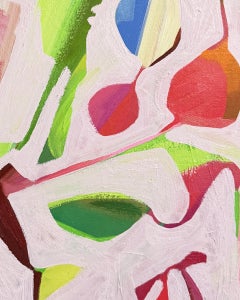 "Candy Land at the Nursery" - pink, abstract, whimsical, pattern
