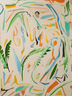 "Fruit Salad" - colorful abstract painting - patterns - Hilma af Klint