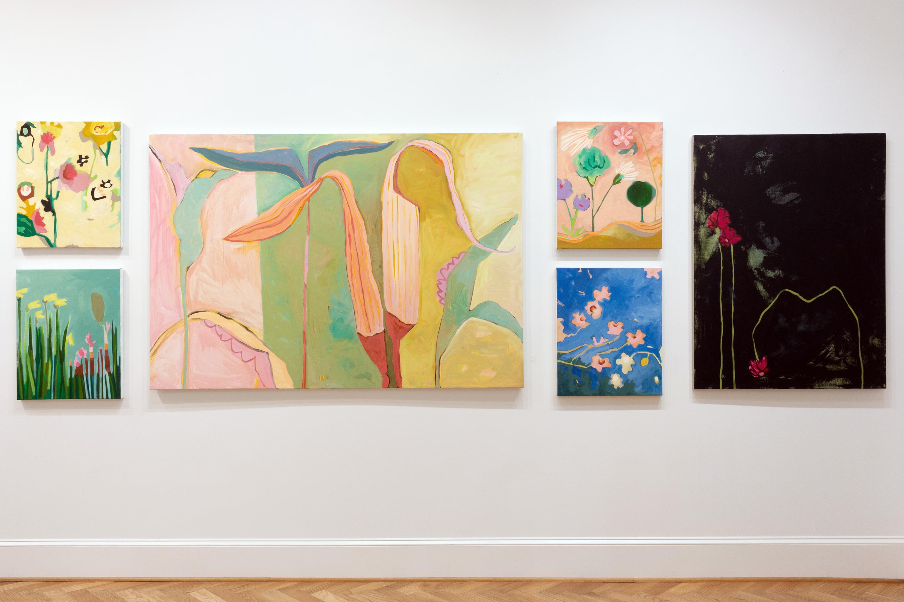 Questo quadro è un dipinto botanico astratto con sfumature di arancione, verde e rosa. 

Susan Hable si ispira alle opere di David Hockney, Milton Avery, Henri Matisse, Alex Katz, Howard Hodgkin, Hilma af Klint, Georgia O'Keeffe, Barbara Hepworth e