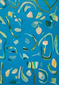 "Out of the Blue" - colorful abstract painting - patterns - Milton Avery
