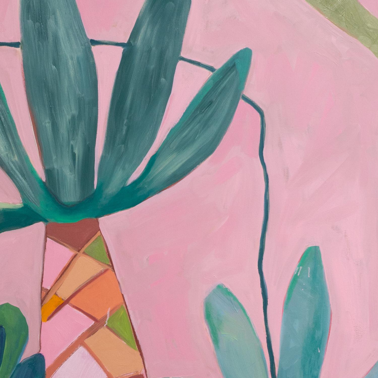 Este cuadro es una pintura botánica abstracta con tonos rosas, azules, naranjas, verdes y amarillos.

Susan Hable se inspira en la obra de David Hockney, Milton Avery, Henri Matisse, Alex Katz, Howard Hodgkins, Hilma af Klint, Georgia O'keeffe,