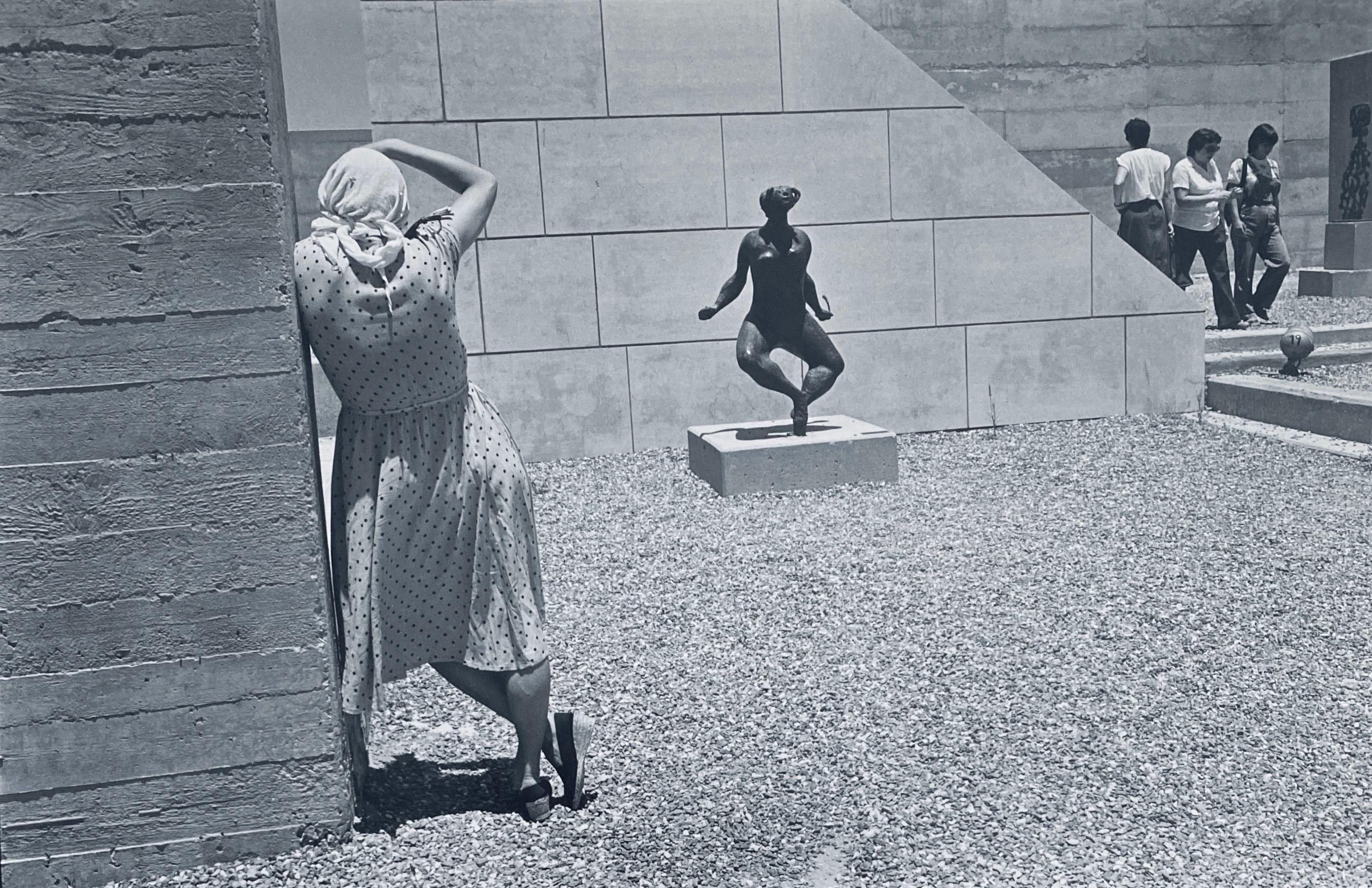Vintage Gelatina de Plata Foto Museo Israel Escultura Jerusalén Fotografía