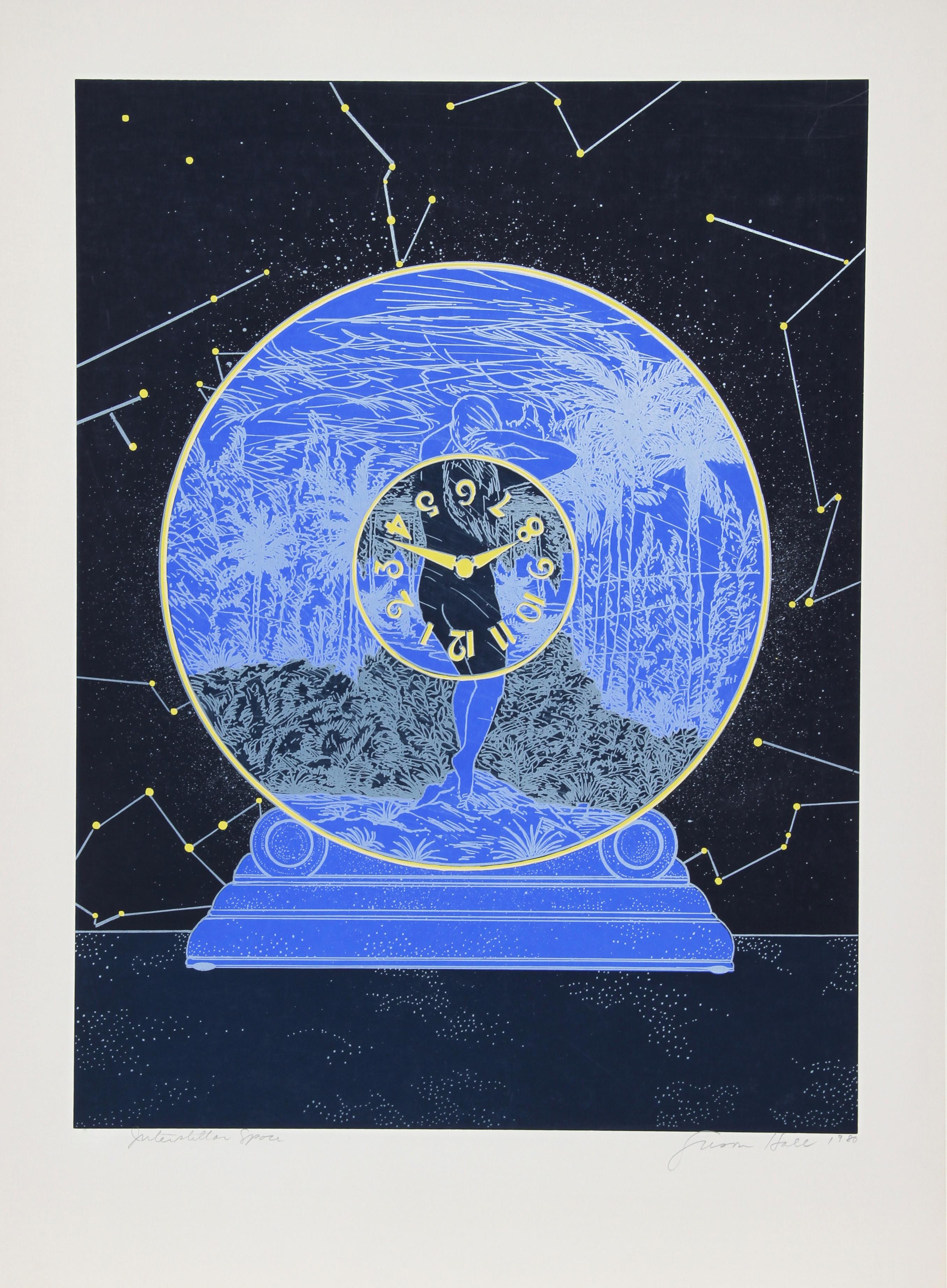 Landscape Print de Susan Hall - Espacio Interestelar