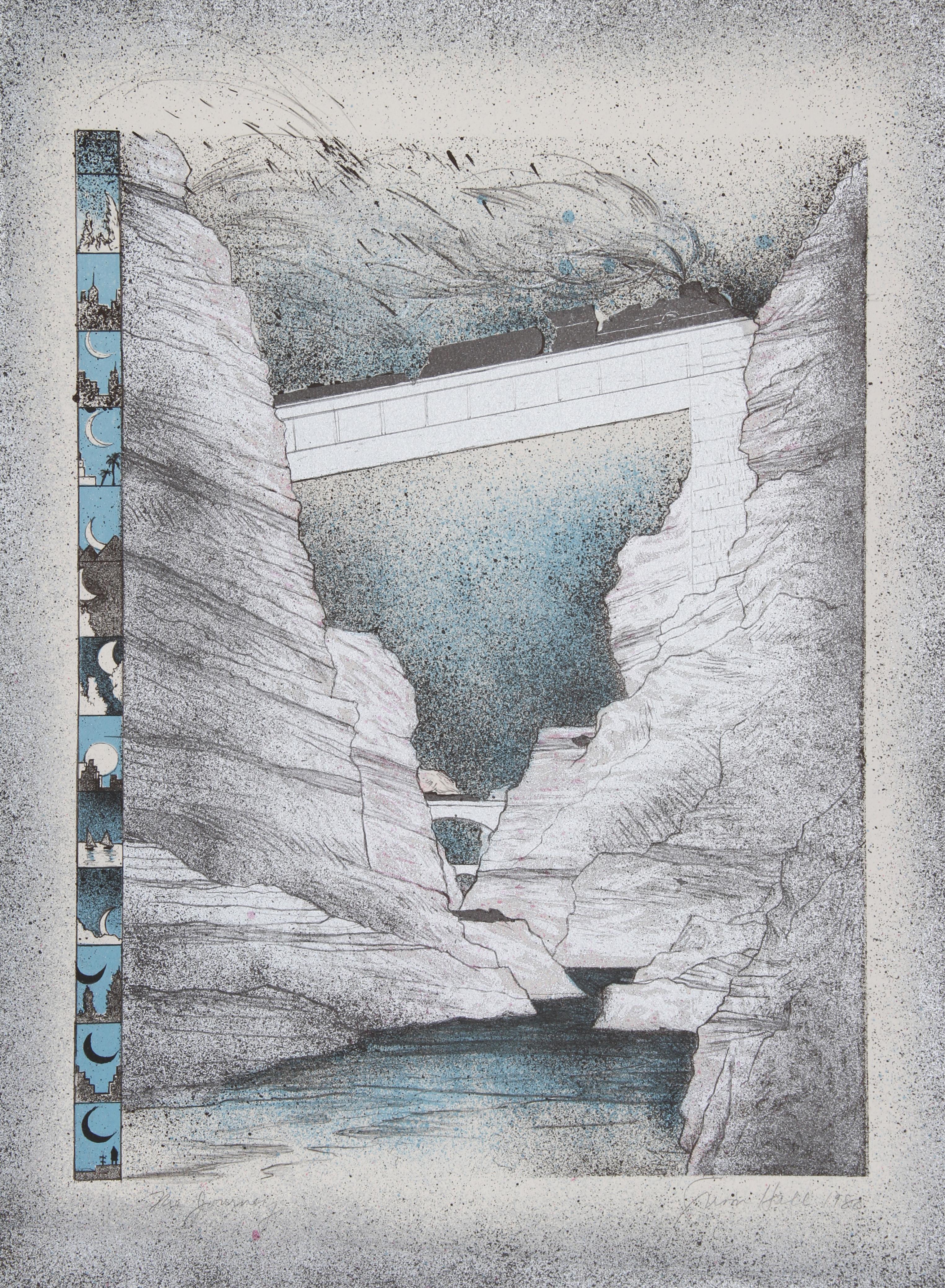 Susan Hall Landscape Print - The Journey