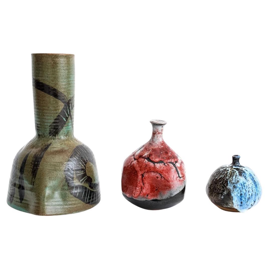 Susan Harnly Peterson Stoneware Vessels, 3