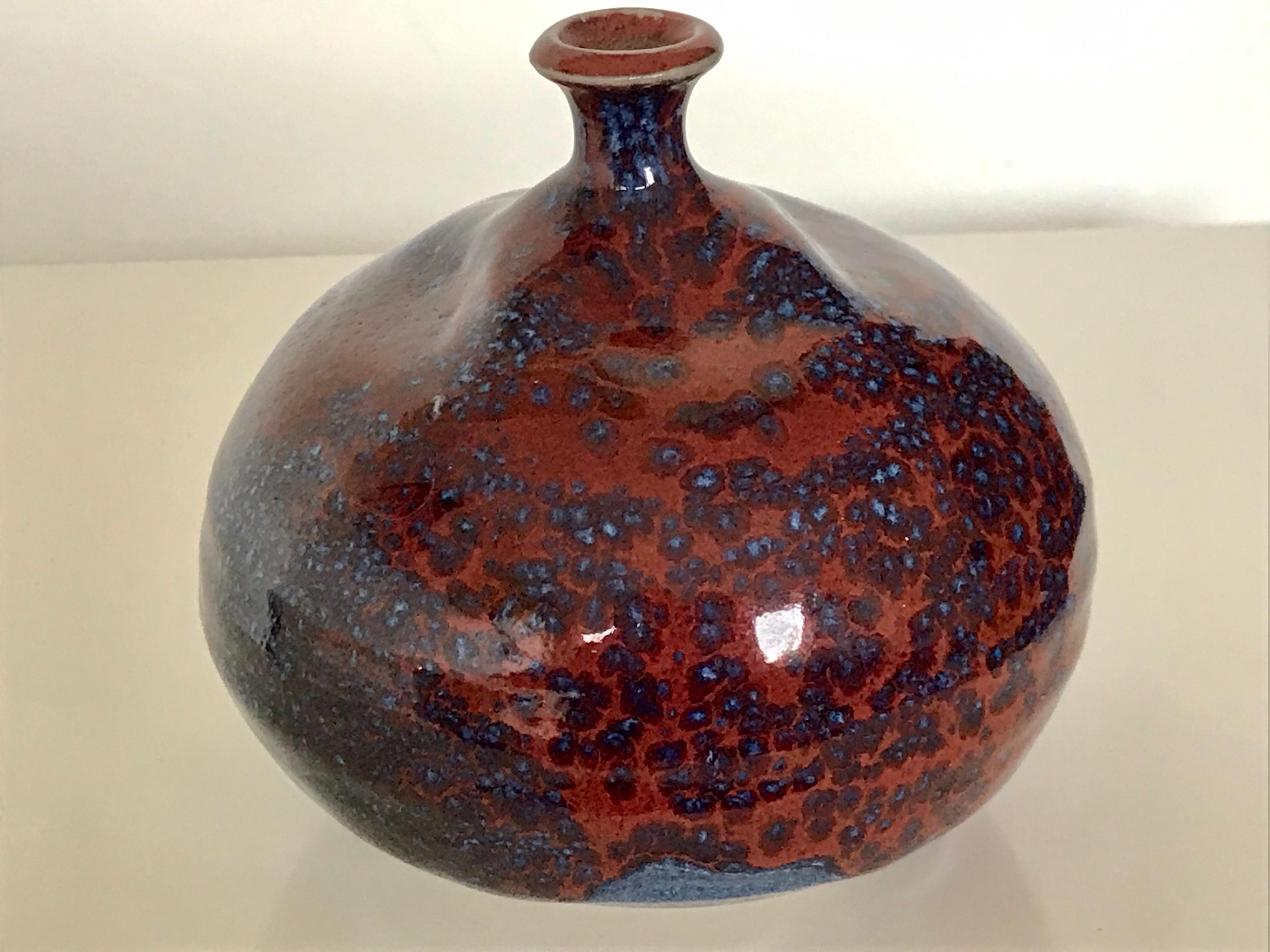 Ceramic Susan Harnly Peterson Studio Pottery Weed Vase