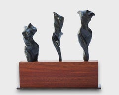 Contemporary Abstract Figurative Sculpture, "3 Torsos"