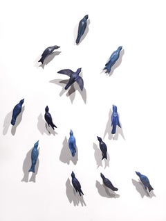 Shifting Migrations (13 Blue Birds)
