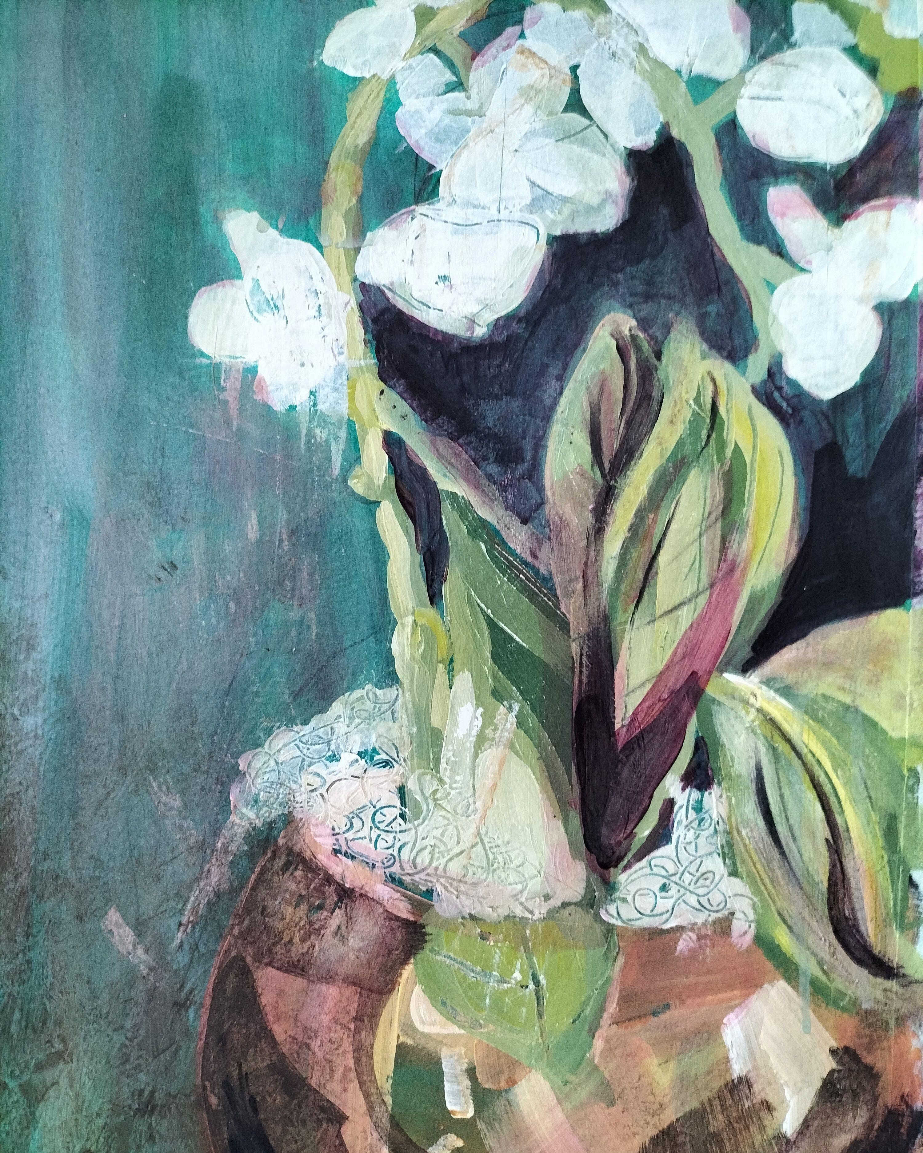 Turchese, Pittura, Acrilico su altro - Painting di susan  kennedy 