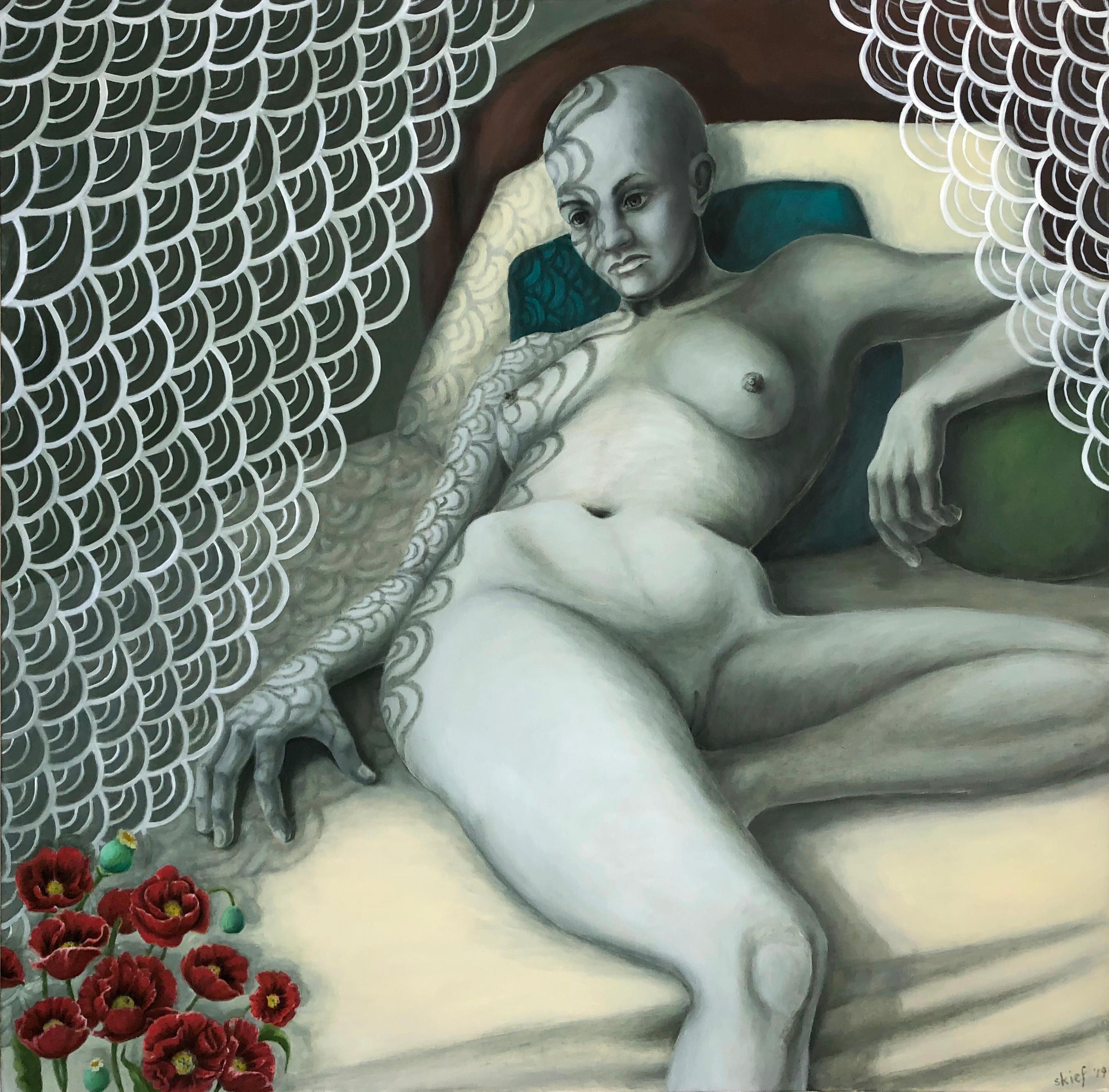 Aphrodite ( Amazone nach dem Krieg) – Painting von Susan Kiefer