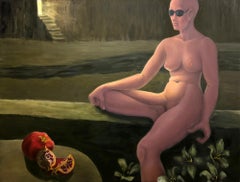 Persephone's Choice (figurative, underground, pomegranate)