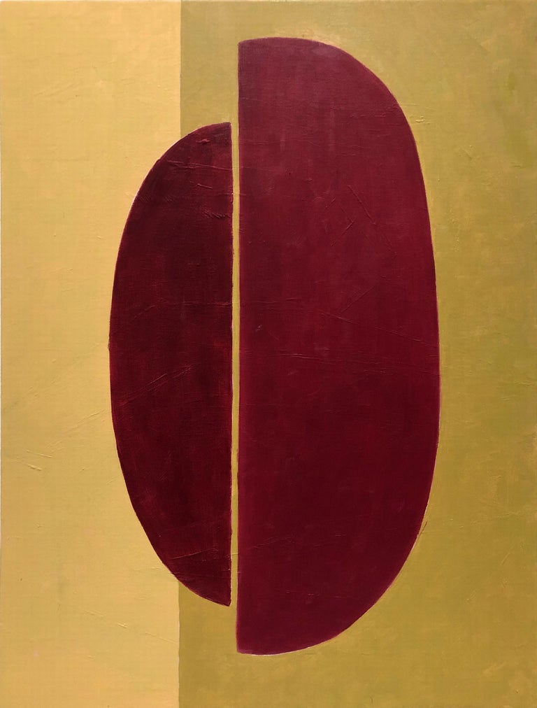 Susan Kiefer Abstract Painting - Subtle Interchange (Geometric Abstraction, Minimalism, Hard Edge, Josef Albers)