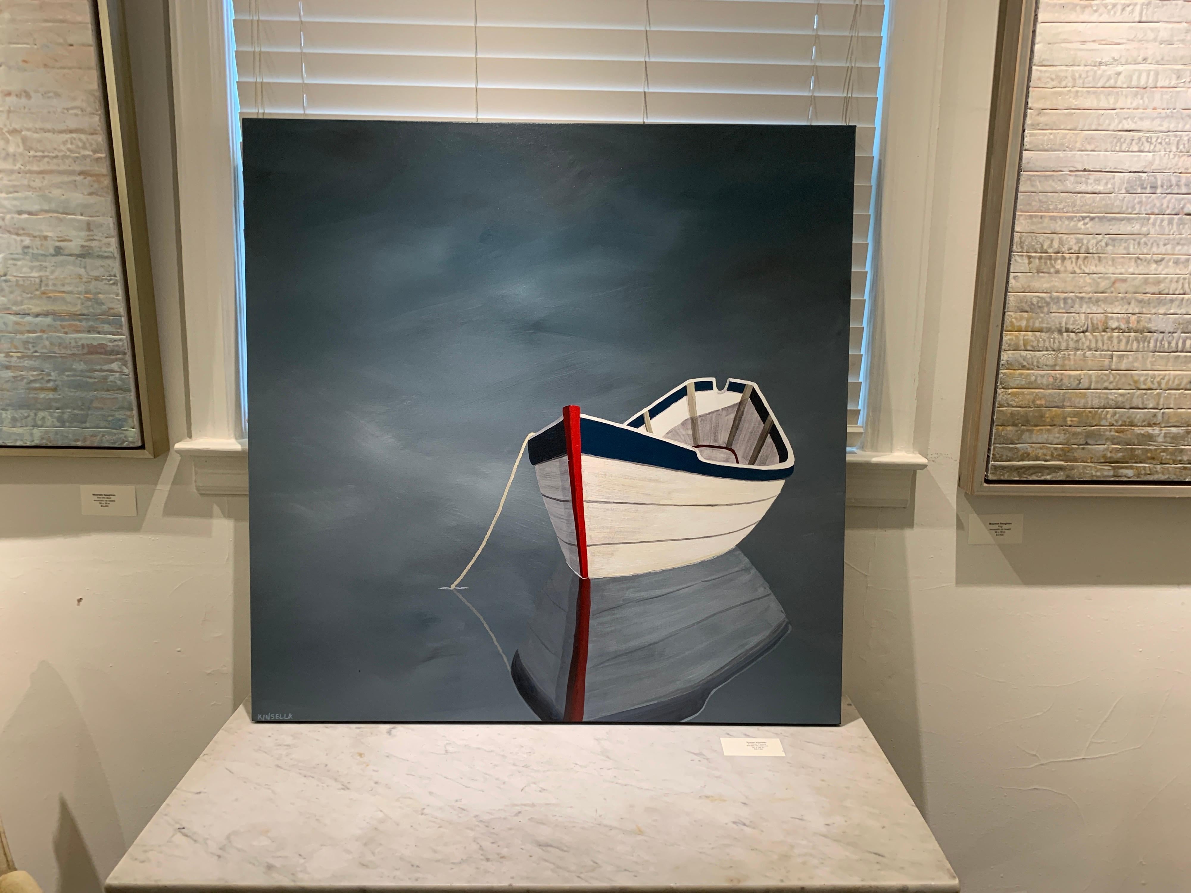 A Clear Peace Susan Kinsella, Square Nautical Acrylic on Canvas Painting 2