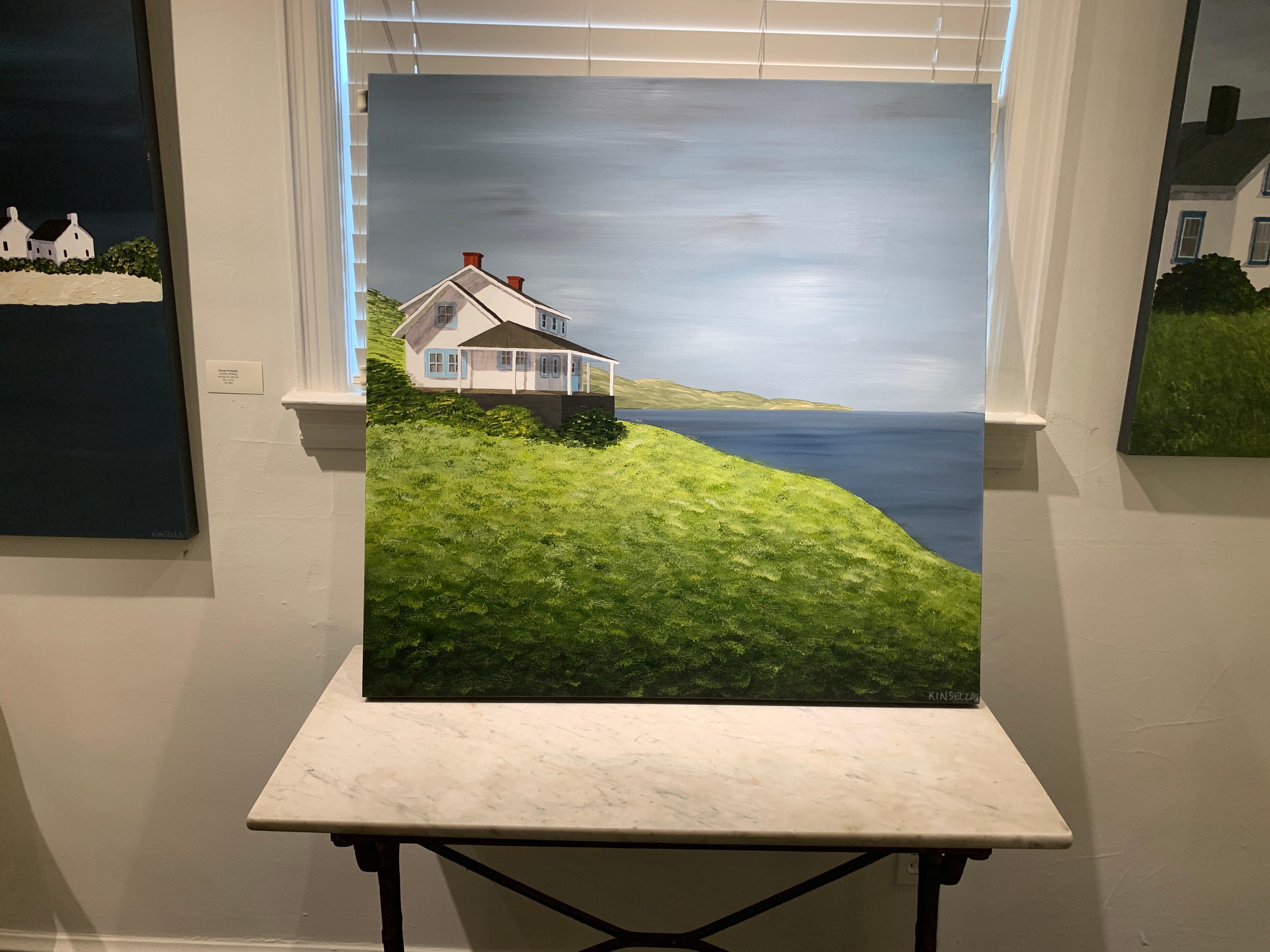 Above the Bay by Susan Kinsella, square contemporary landscape 1