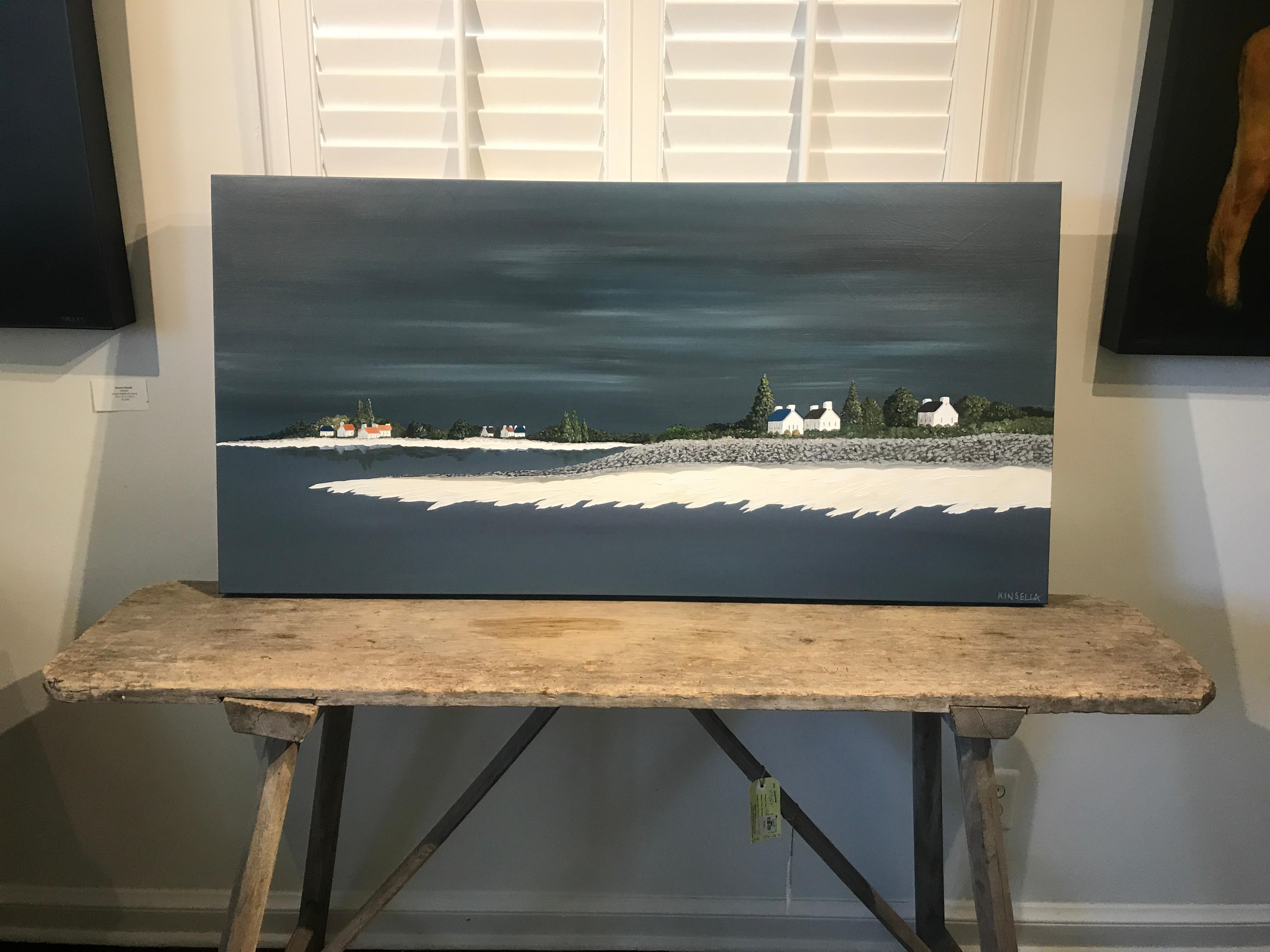 Bay of Light by Susan Kinsella, Large Horizontal Contemporary Coastal Painting 1