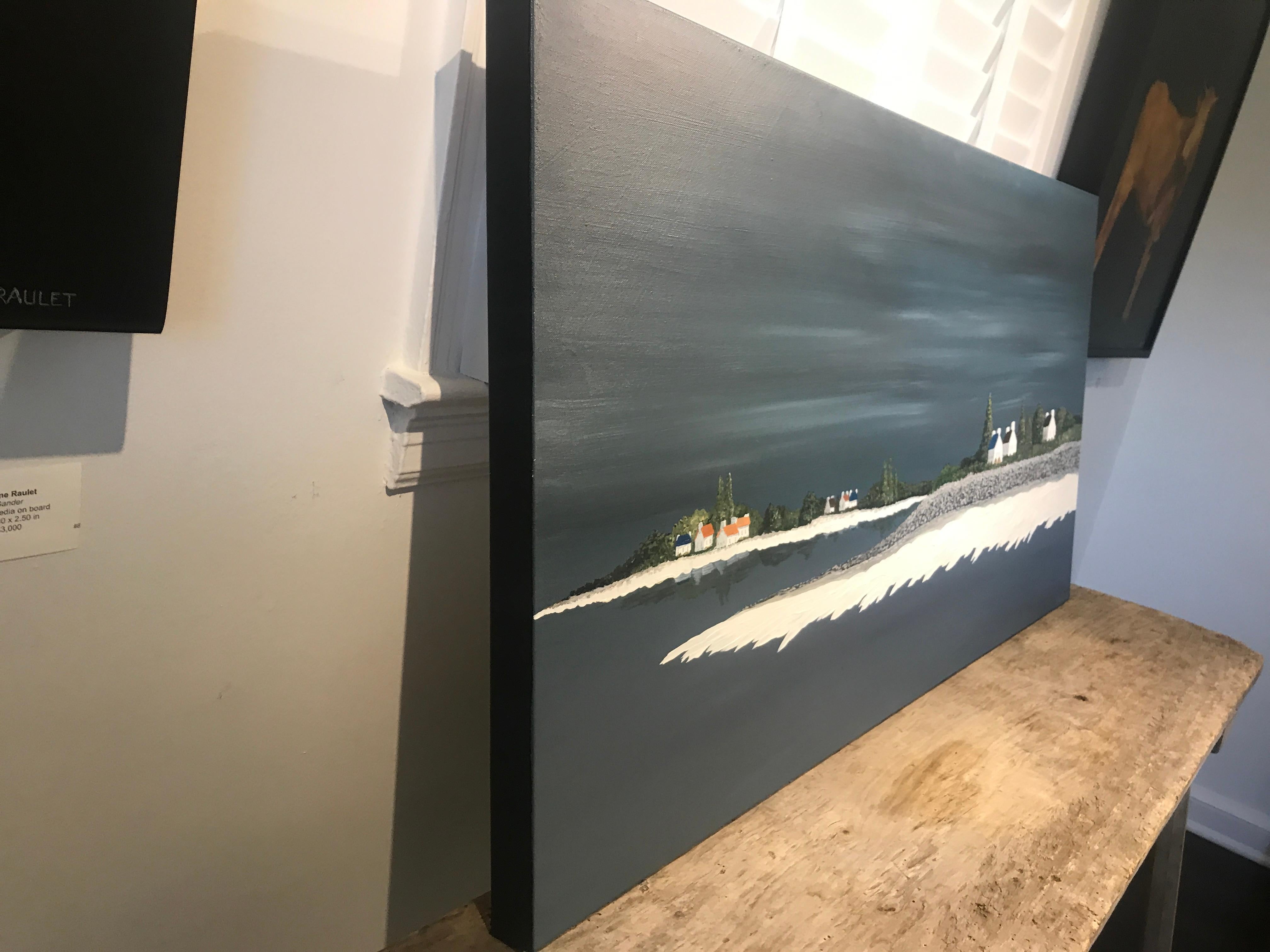 Bay of Light by Susan Kinsella, Large Horizontal Contemporary Coastal Painting 8