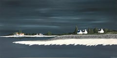 Bay of Light by Susan Kinsella, Large Horizontal Contemporary Coastal Painting