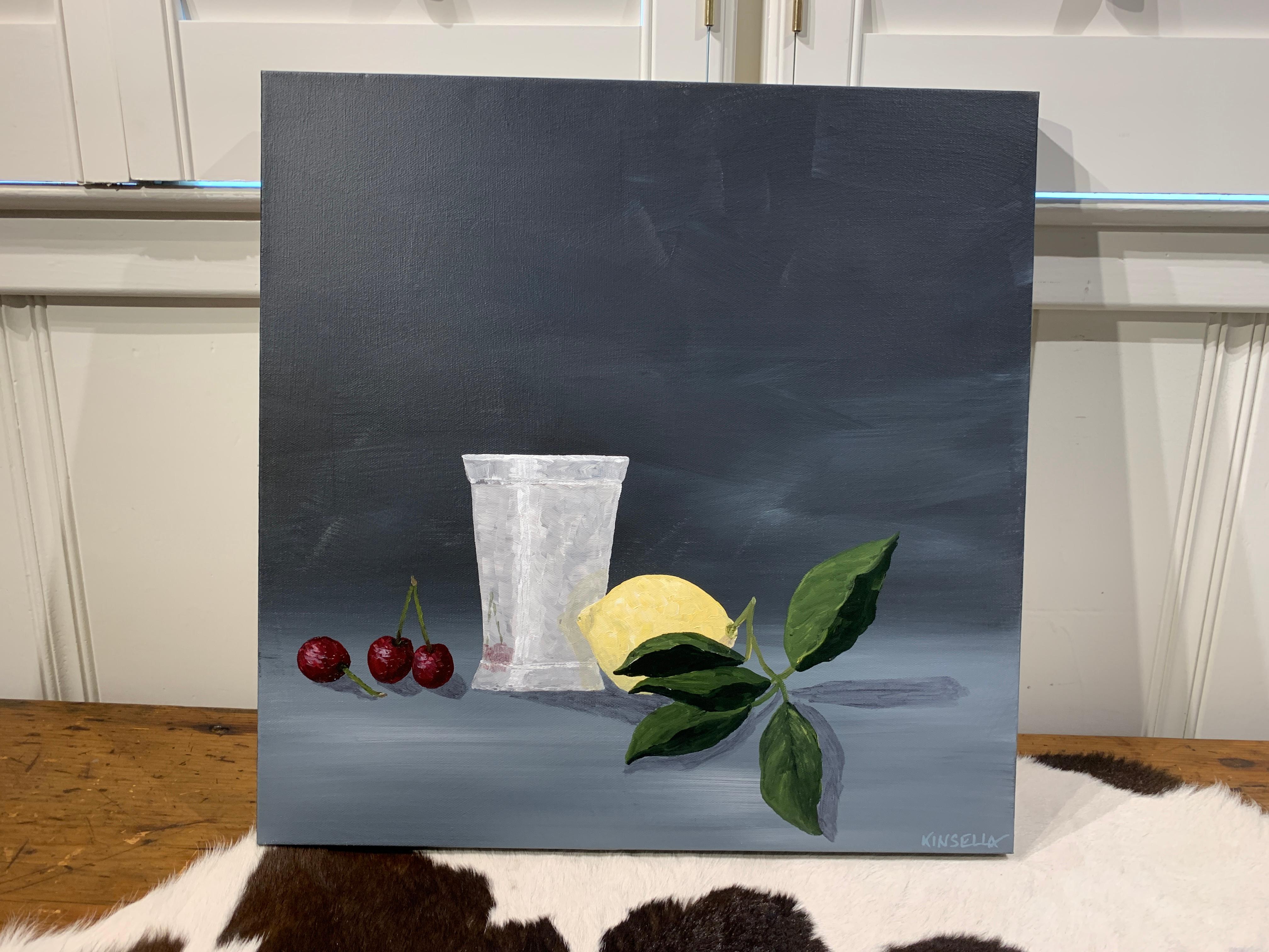 Cherry Lemonade by Susan Kinsella, Contemporary Square Still-Life Painting 2