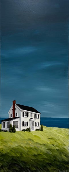 Coastal Dream by Susan Kinsella, vertical contemporary seaside painting