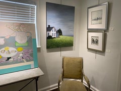Cottage at the Cape by Susan Kinsella, medium vertical contemporary landscape