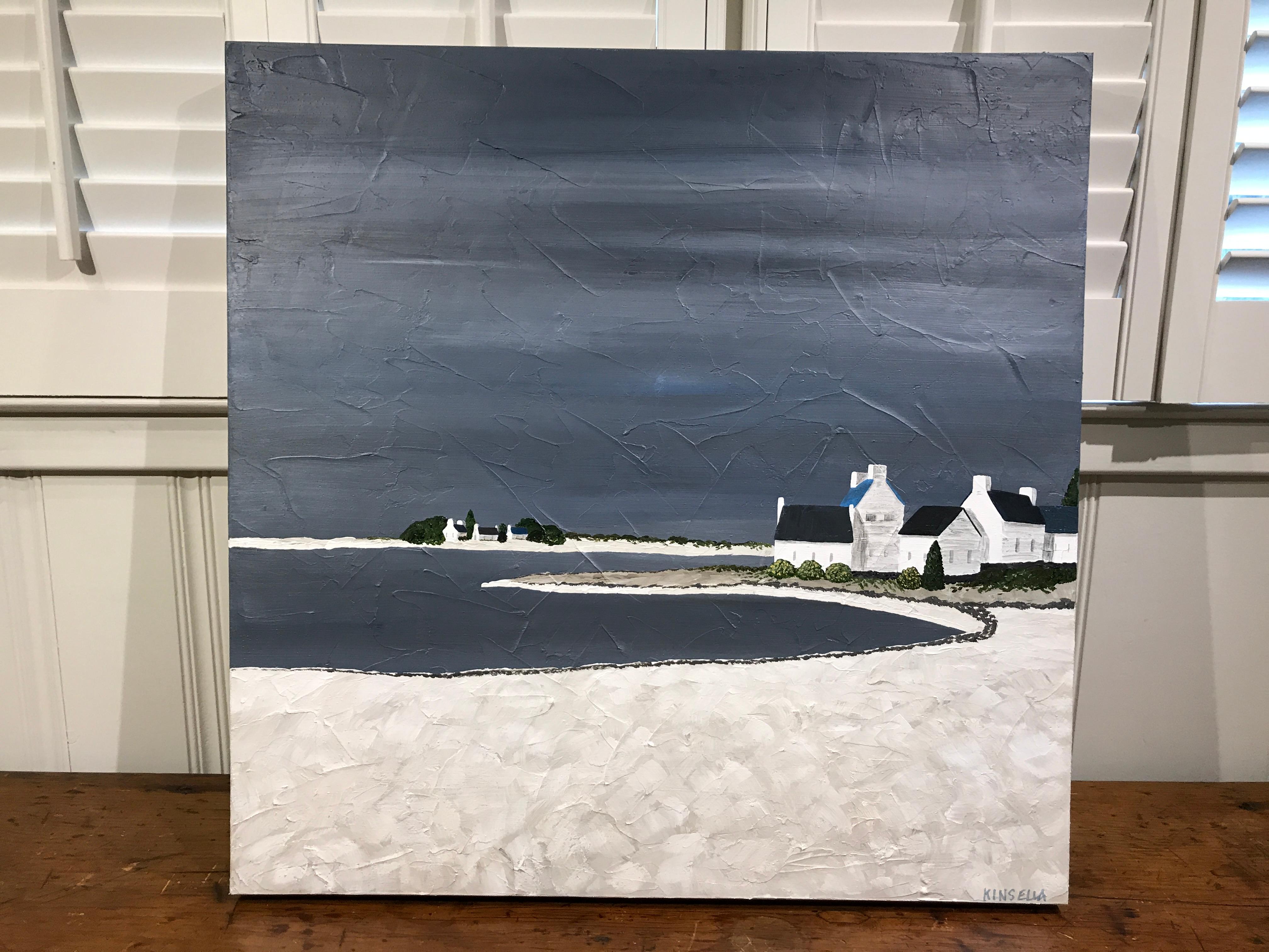 Delicate Light, Susan Kinsella Square Contemporary Coastal Landscape Painting 2
