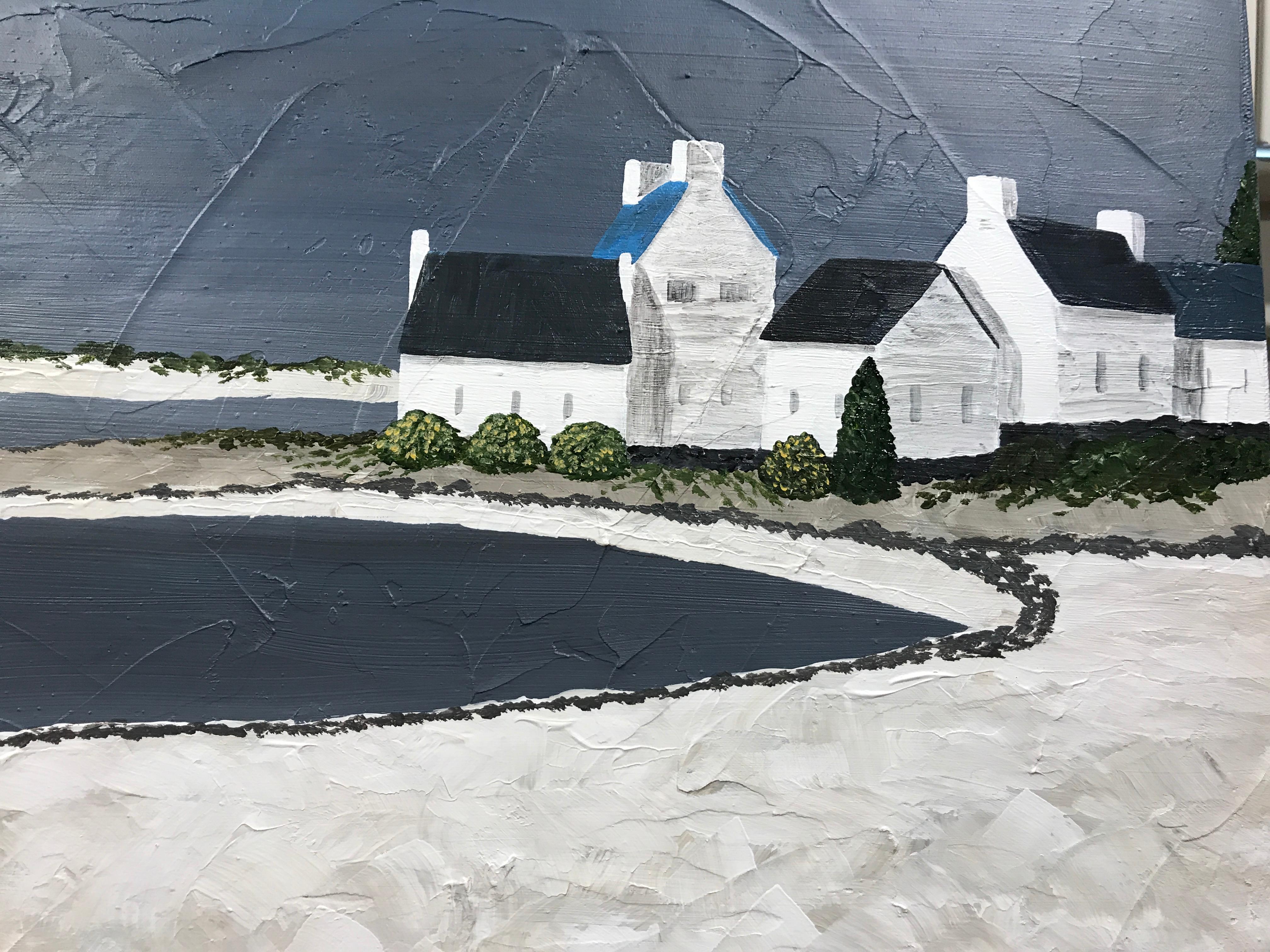 Delicate Light, Susan Kinsella Square Contemporary Coastal Landscape Painting 4