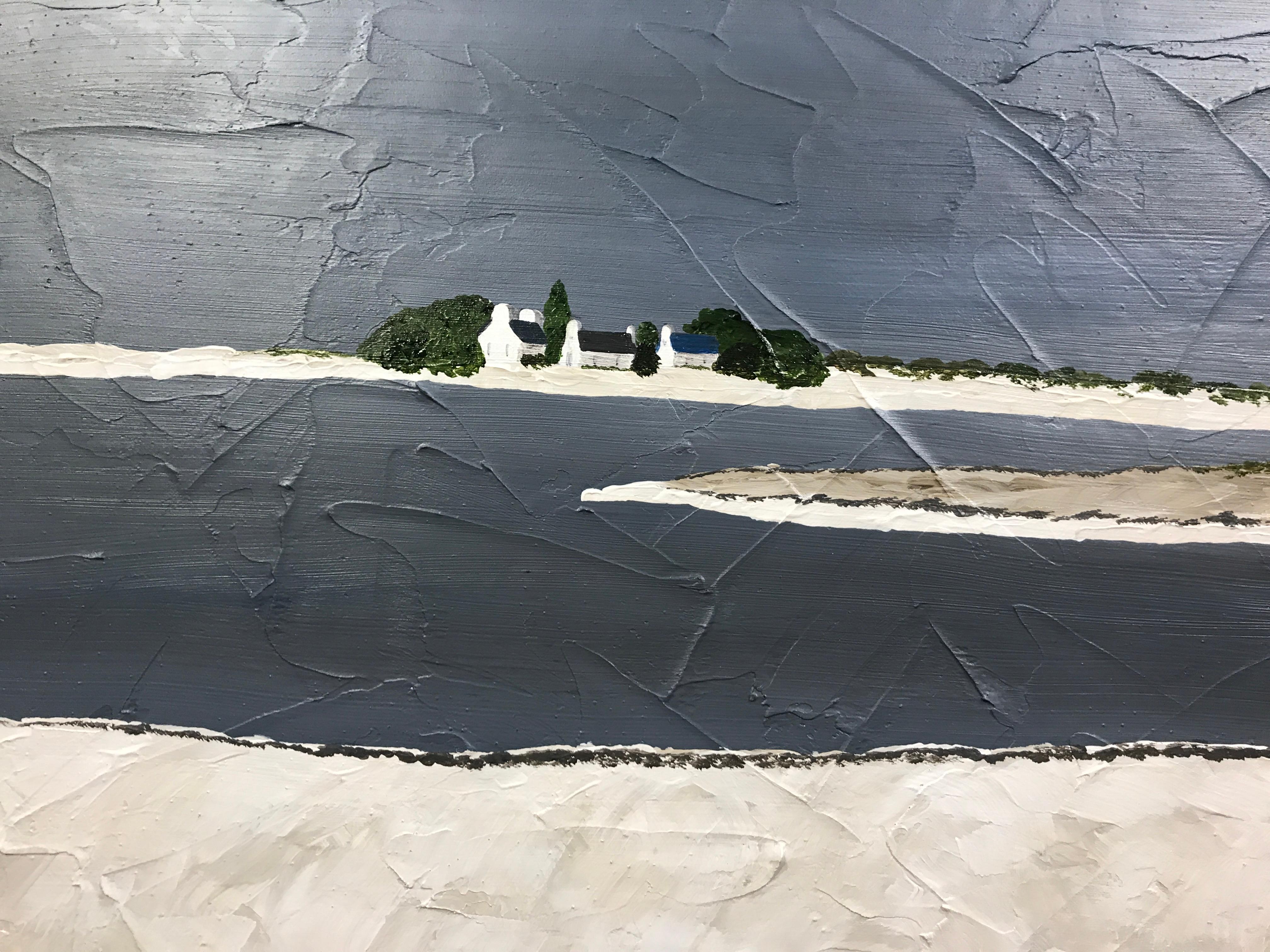 Delicate Light, Susan Kinsella Square Contemporary Coastal Landscape Painting 5