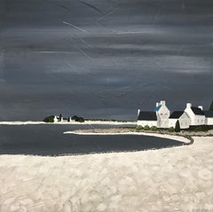 Delicate Light, Susan Kinsella Square Contemporary Coastal Landscape Painting