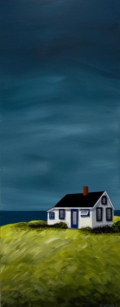Fresh Air by Susan Kinsella, vertical contemporary seaside painting