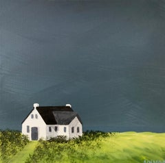 Home Path Susan Kinsella, Square Landscape Acrylic on Canvas Painting