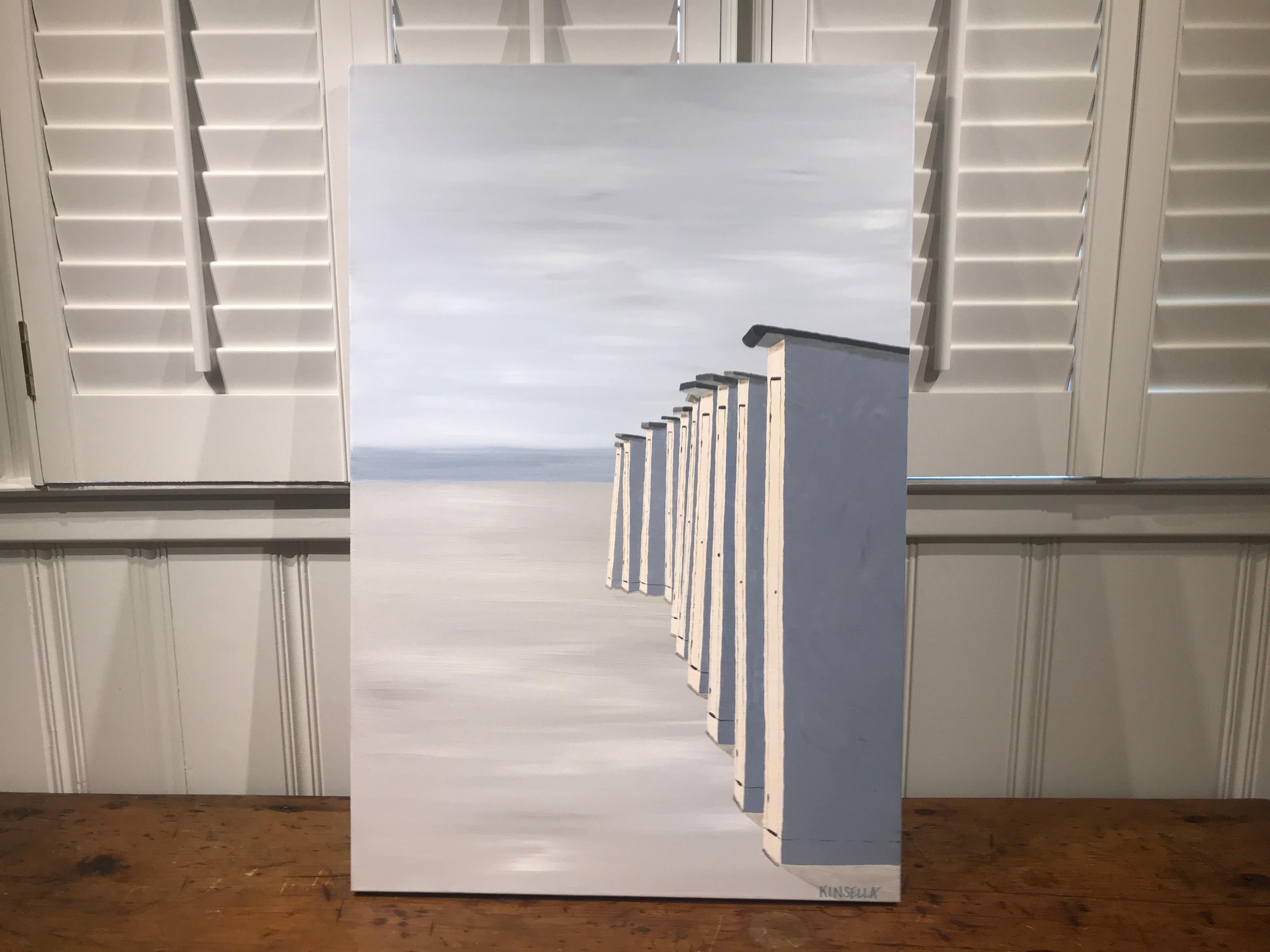 Le Coucher du Soleil, Susan Kinsella 2018 Realist Oil on Canvas Beach Painting 2