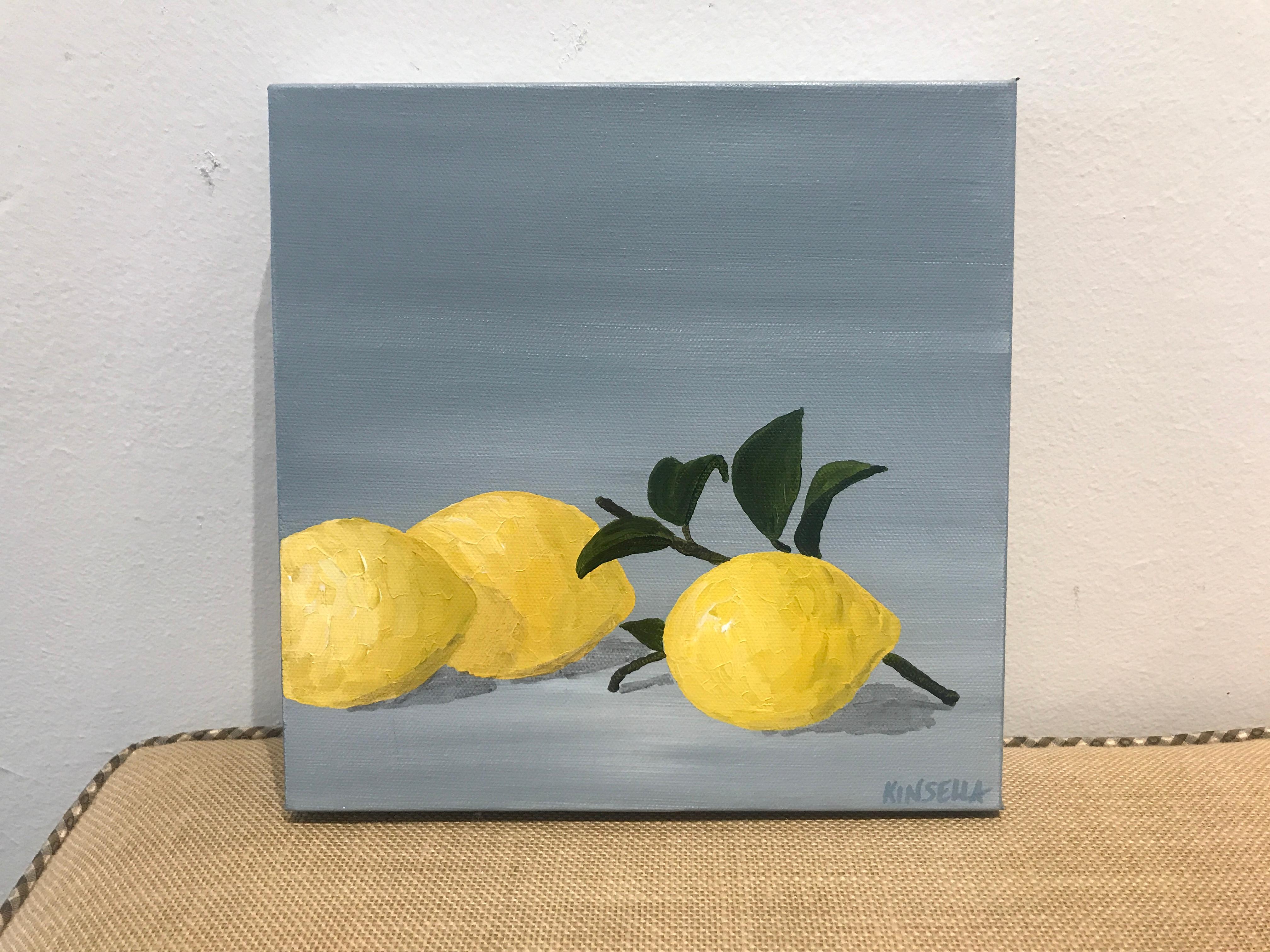 Lemons I by Susan Kinsella, Small Contemporary Still-Life Square Format Painting 1