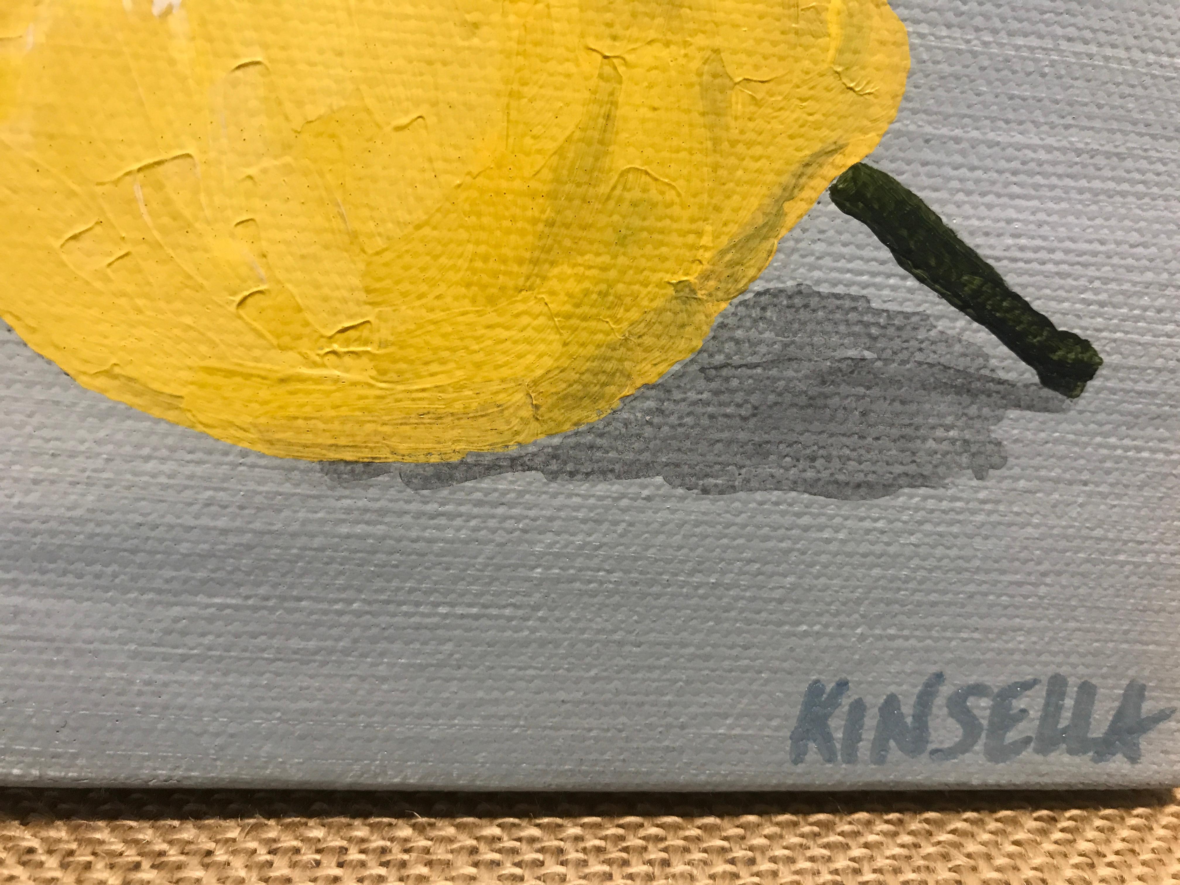 Lemons I by Susan Kinsella, Small Contemporary Still-Life Square Format Painting 2
