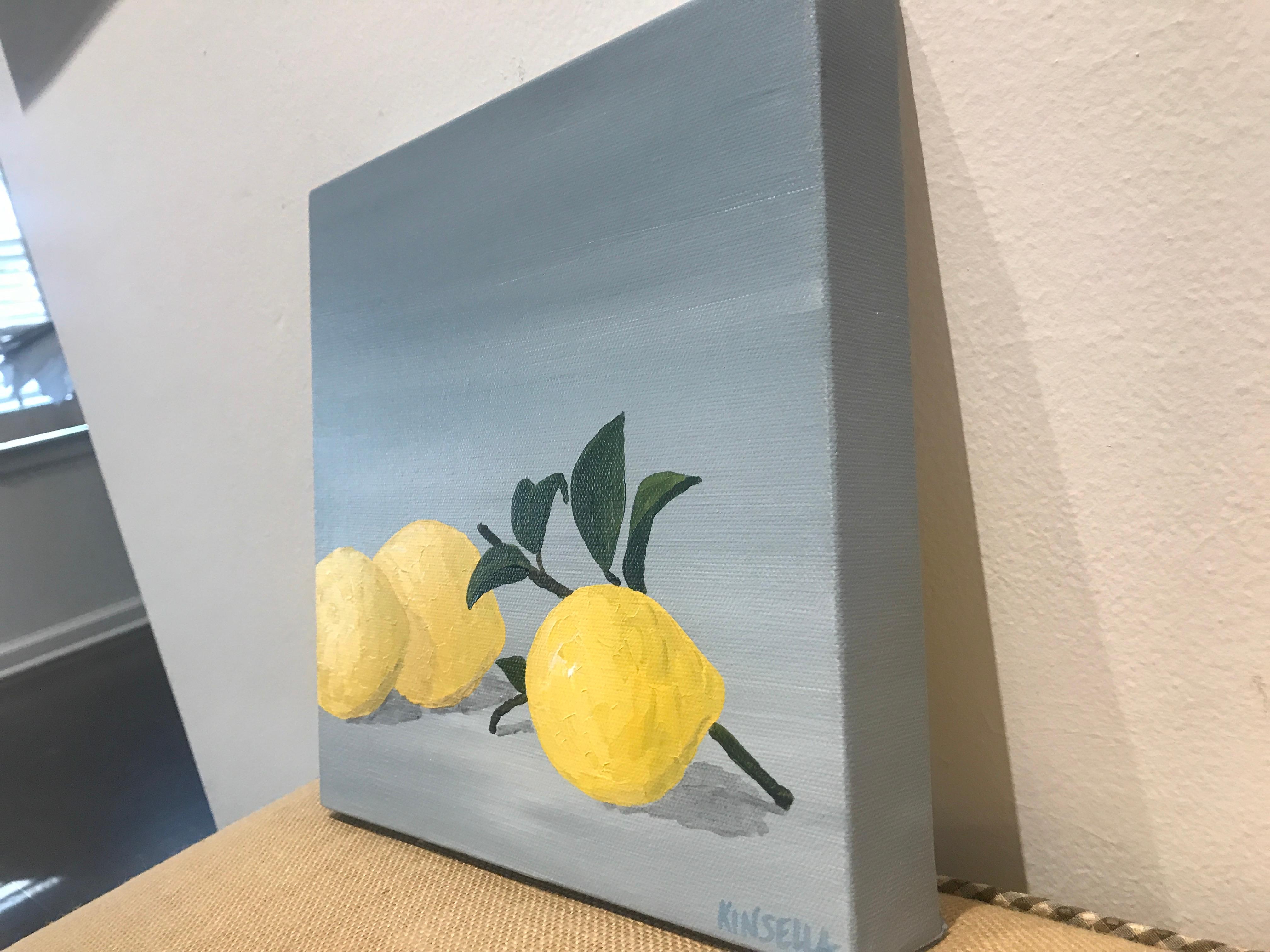 Lemons I by Susan Kinsella, Small Contemporary Still-Life Square Format Painting 6