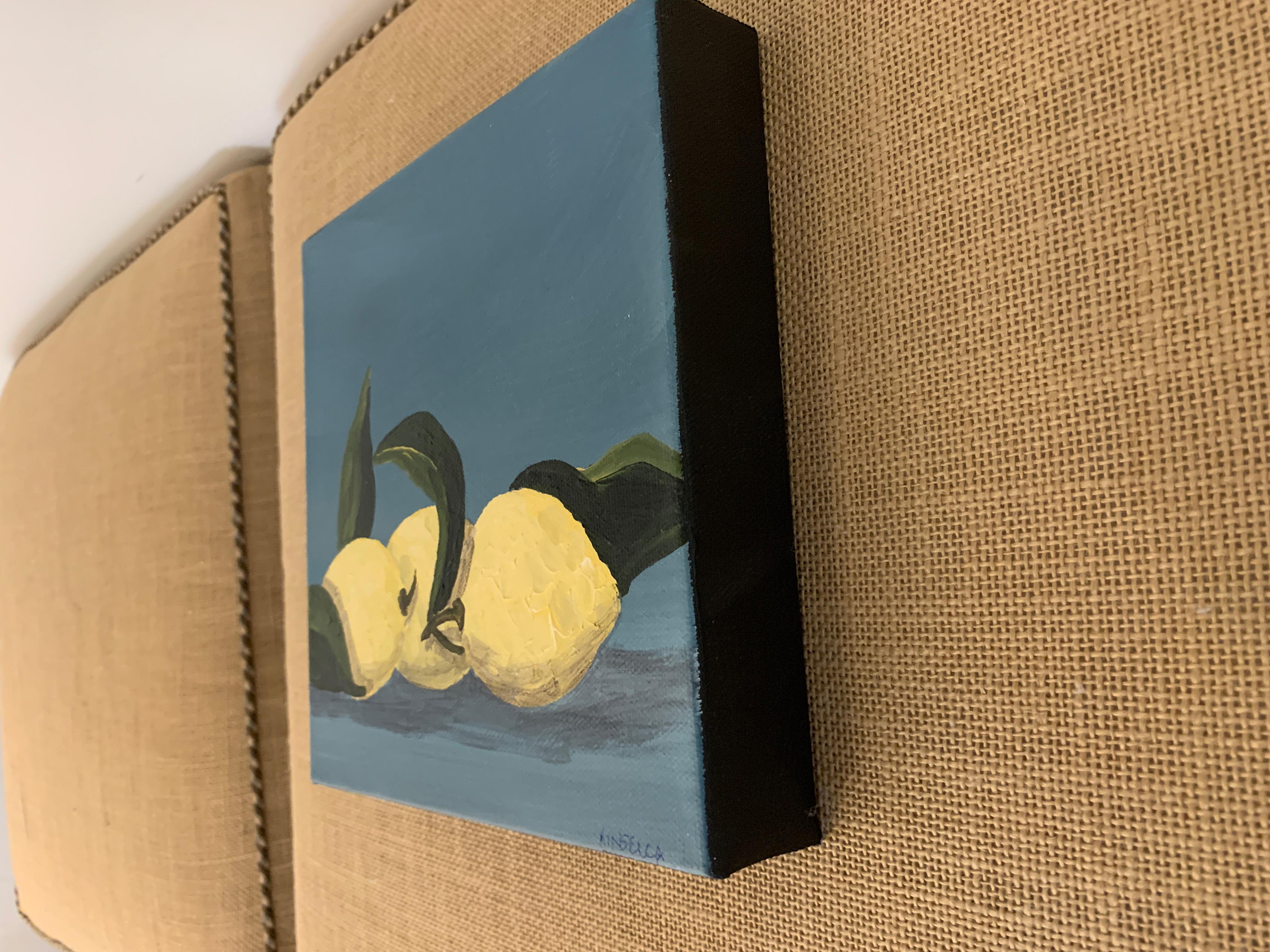 Lemons IV by Susan Kinsella, Contemporary Square Still-Life Painting 4